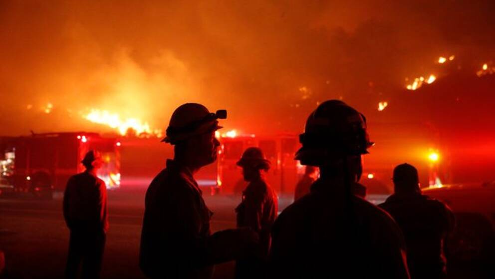 Svåra bränder rasar fortsatt i Los Angeles-regionen i södra Kalifornien i USA.