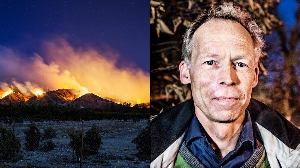 Johan Rockström, professor i miljövetenskap, förklarar bränderna i Kalifornien.