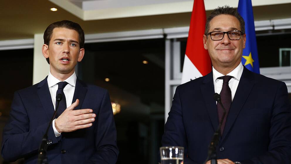 Den nye förbundskanslern i Österrike heter Sebastian Kurz och vicekansler är Heinz-Christian Strache, ledare för det högernationalistiska partiet FPÖ.