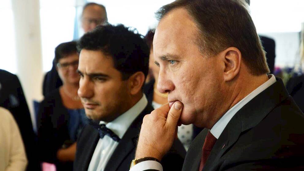 Ardalan Shekarabi och Stefan Löfven