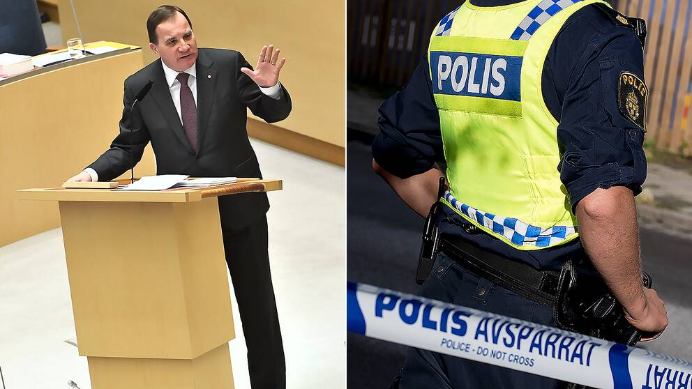 Det handlade mycket om kriminalitet och gängvåld i 2018 års första partiledardebatt i riksdagen.