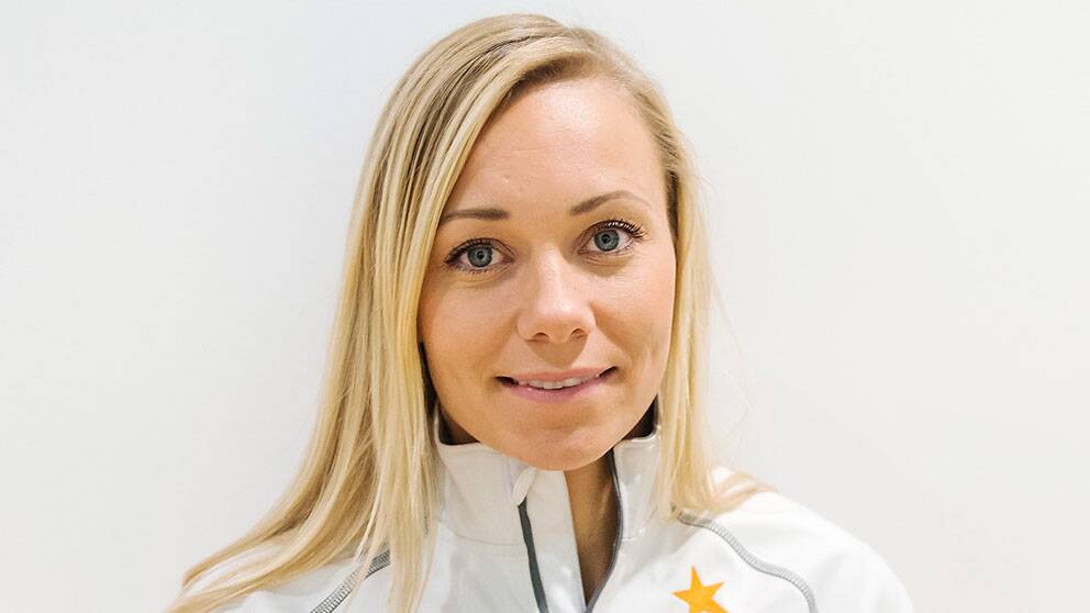 Svenska OS-hoppet Frida Hansdotter.