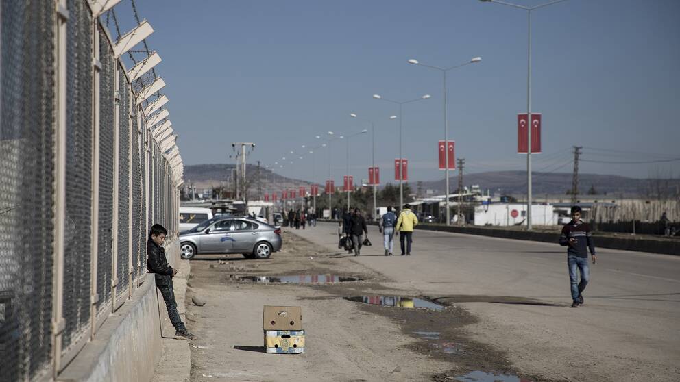 Det turkiska/syriska gränsen i Kilis.
