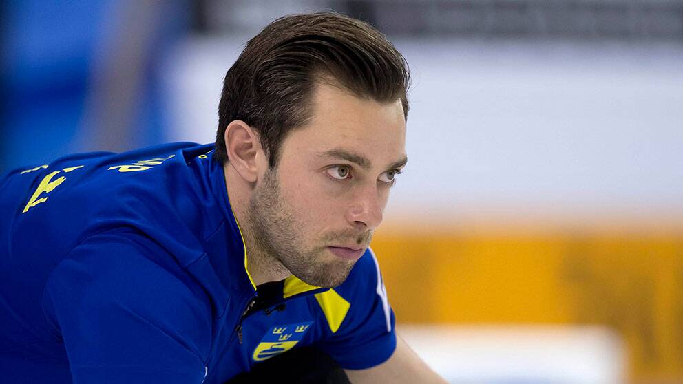 Curlinglandslagets Sebastian Kraupp.