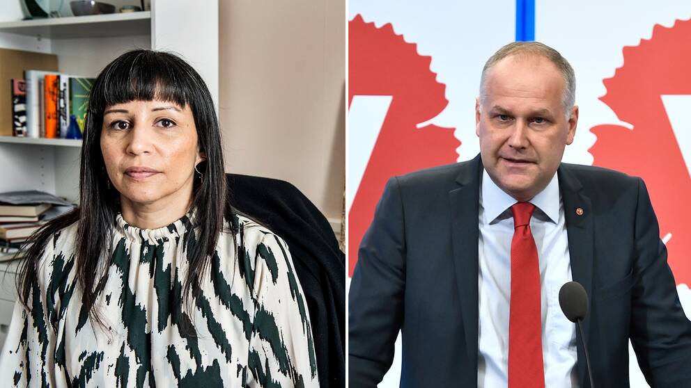 Den nu avhoppade riksdagsledamoten Rossana Dinamarca (V) menar att partiet i princip enbart lyfter partiledare Jonas Sjöstedt i sociala medier.