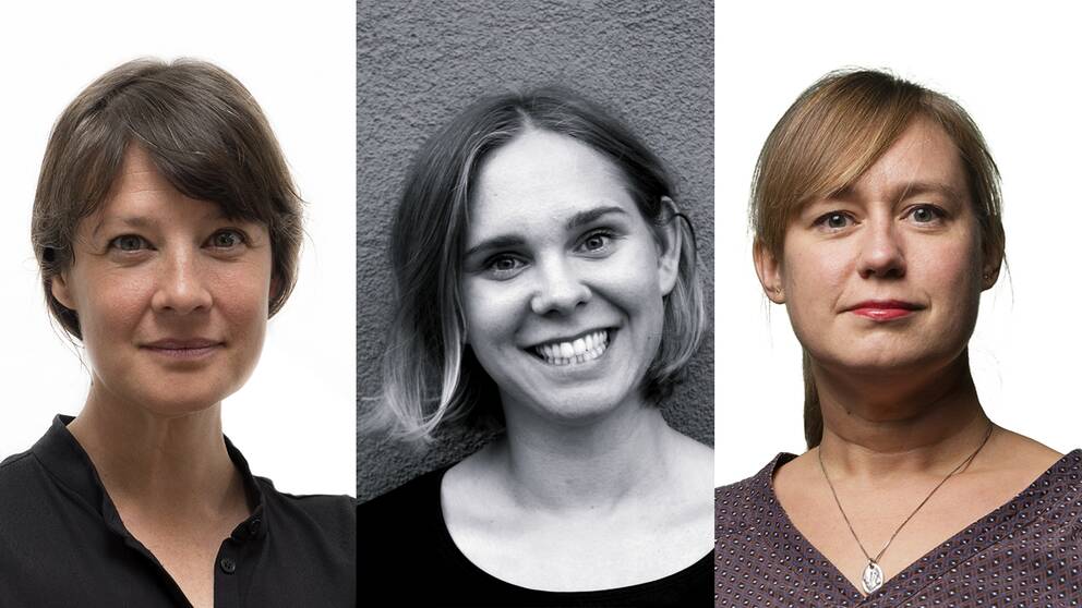 Från vänster: matskribenterna Lina Dahl (Malmö), Sara Berndtsson (Göteborg) och Lina Peters (Stockholm).