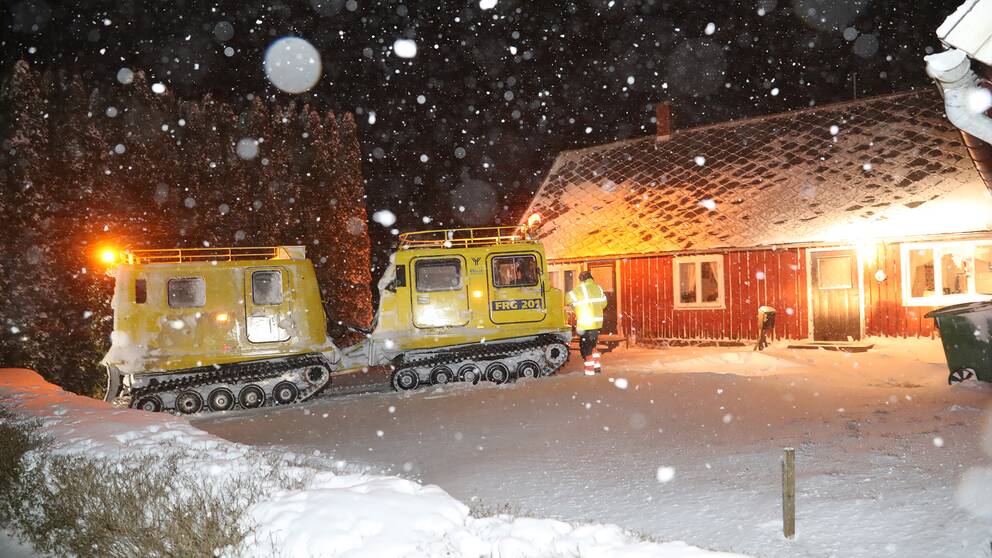 Bandvagnar snökaos Skåne