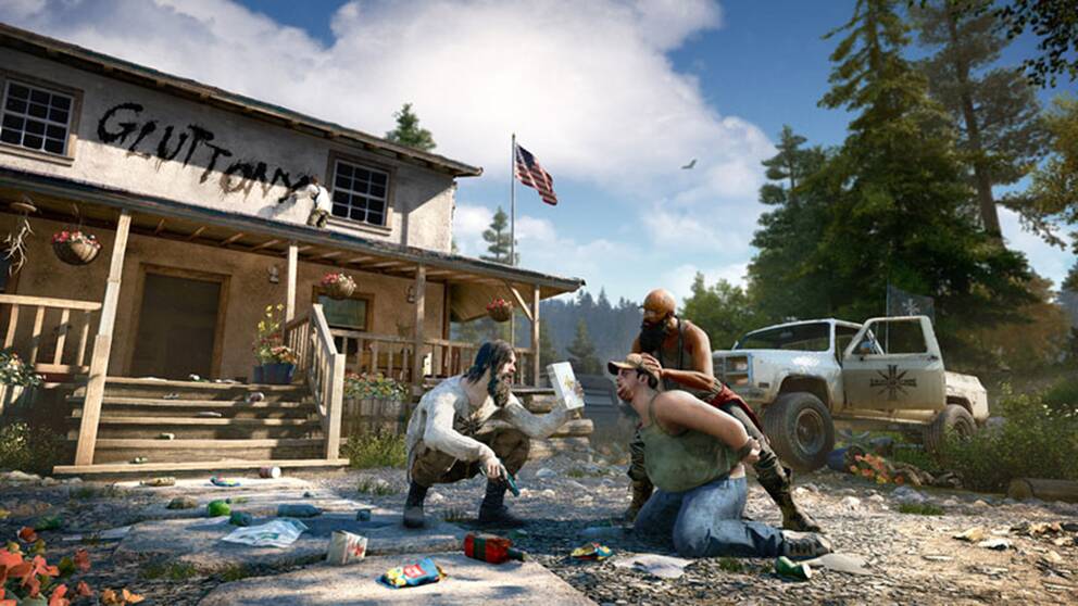 En kristen extremistmilis sätter skräck i Montanas invånare i Far Cry 5.