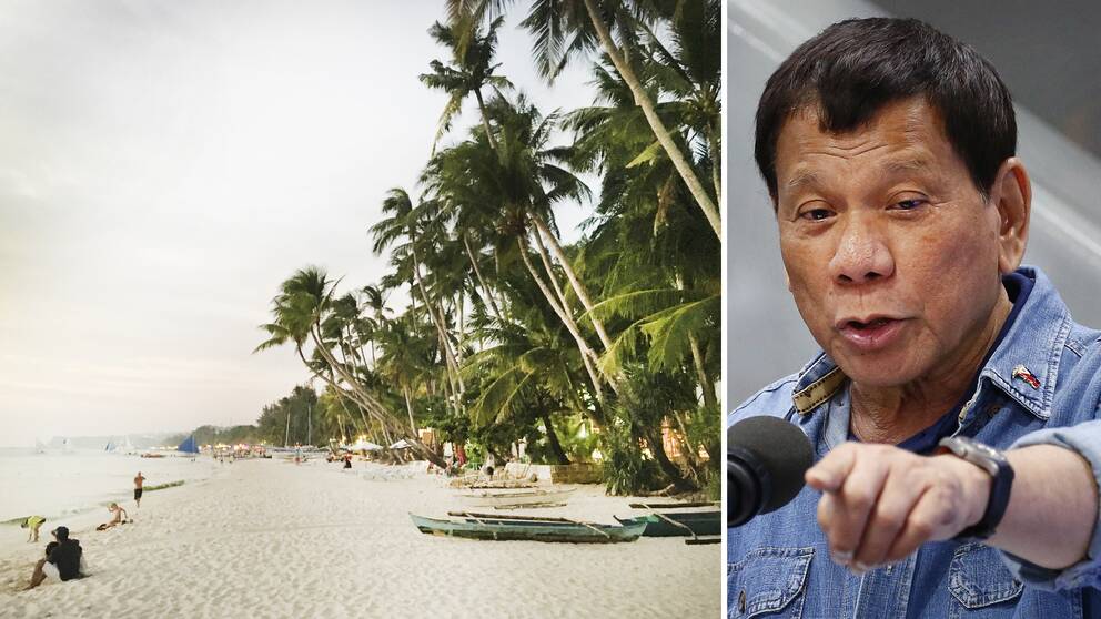 Filippinernas president Rodrigo Duterte riktade tidigare i år skarp kritik mot restaurang- och hotellägare på Boracay.