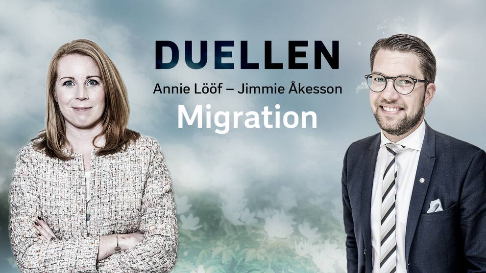 Annie Lööf (C) och Jimmie Åkesson (SD).
