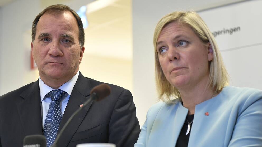 Statsminister Stefan Löfven (S) och finansminister Magdalena Andersson (S).