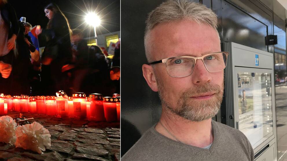 En demonstration till minnne av folkmordet/Tomas Karlsson, ledarskribent på Länstidningen.
