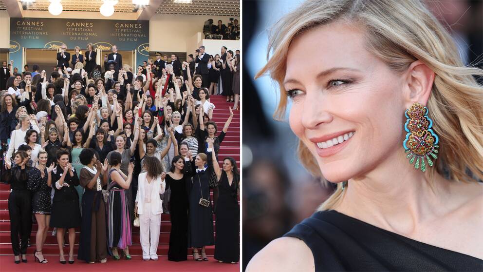 82 kvinnliga filmmakare på trappan i Cannes och Cate Blanchett.