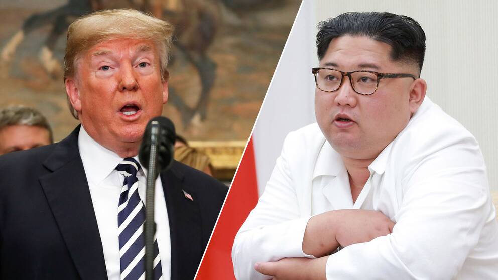 USA:s president Donald Trump och Nordkoreas ledare Kim Jon-Un.