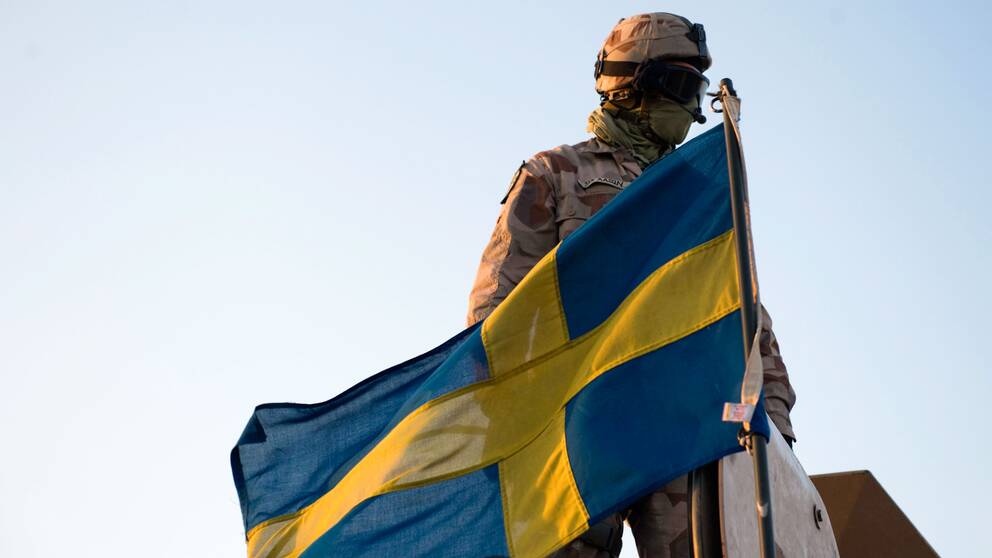 Svensk soldat i Afghanistan.