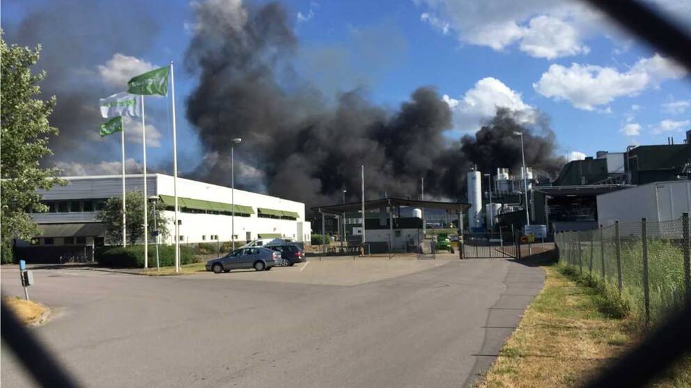 Brand i Fortum waste solutions.