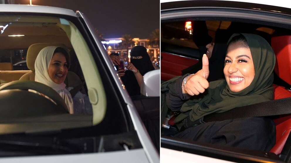 Kvinnliga bilförare i Saudiarabien.