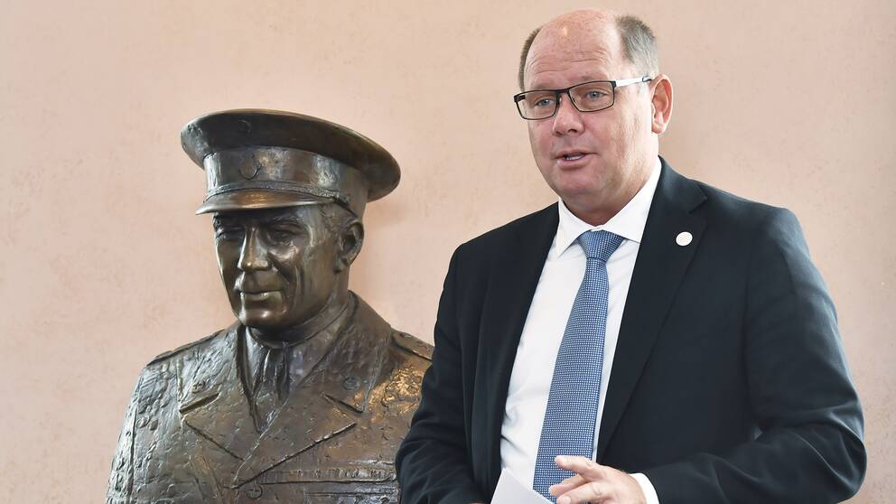 Här är riksdagens nuvarande talman Urban Ahlin.