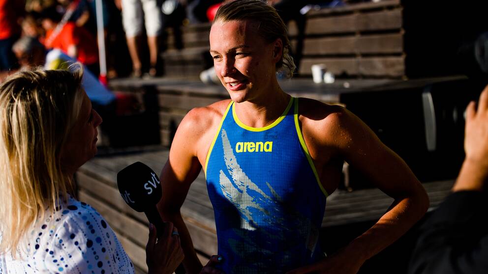 Sarah Sjöström kan ladda för final i kväll.