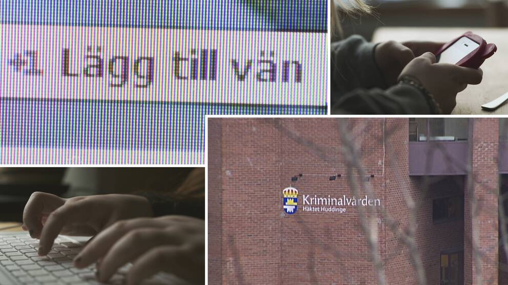 Den 23-årige mannen kapade 16-årige Linus identitet på nätet och lurade unga tjejer att skicka nakenbilder. Den gripne är nu häktad och förd till häktet i Huddinge.
