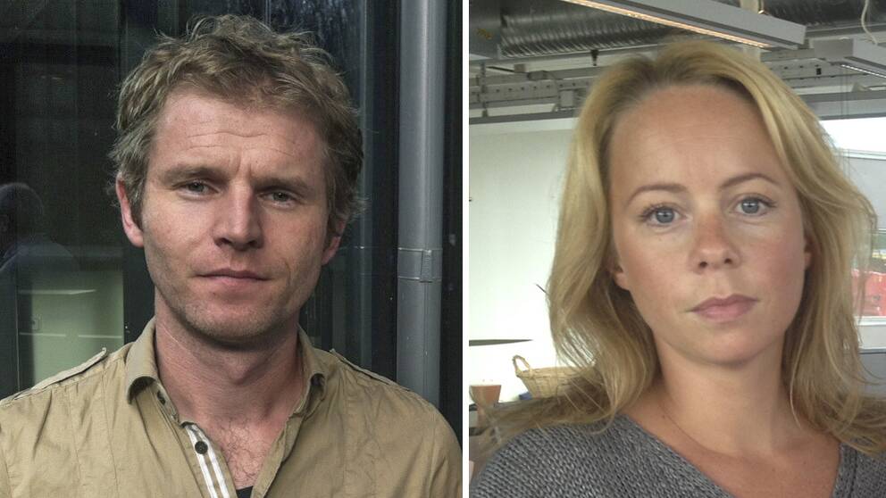 Redaktör Henrik Bergsten och reporter Jorun Collin.