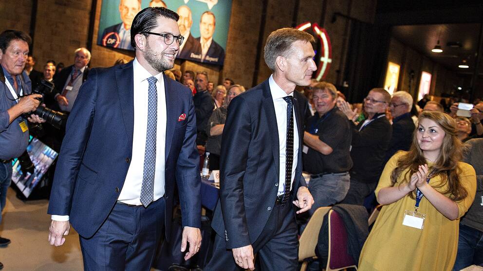 Sverigedemokraternas ledare Jimmie Åkesson och Dansk Folkepartis ledare Kristian Thulesen Dahl
