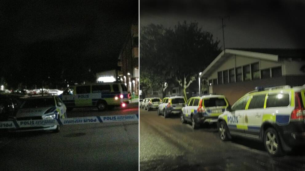 Ett stort polispådrag har pågått hela natten. SVT:s reporter Hanna Nyberg är på plats under fredagsmorgonen.