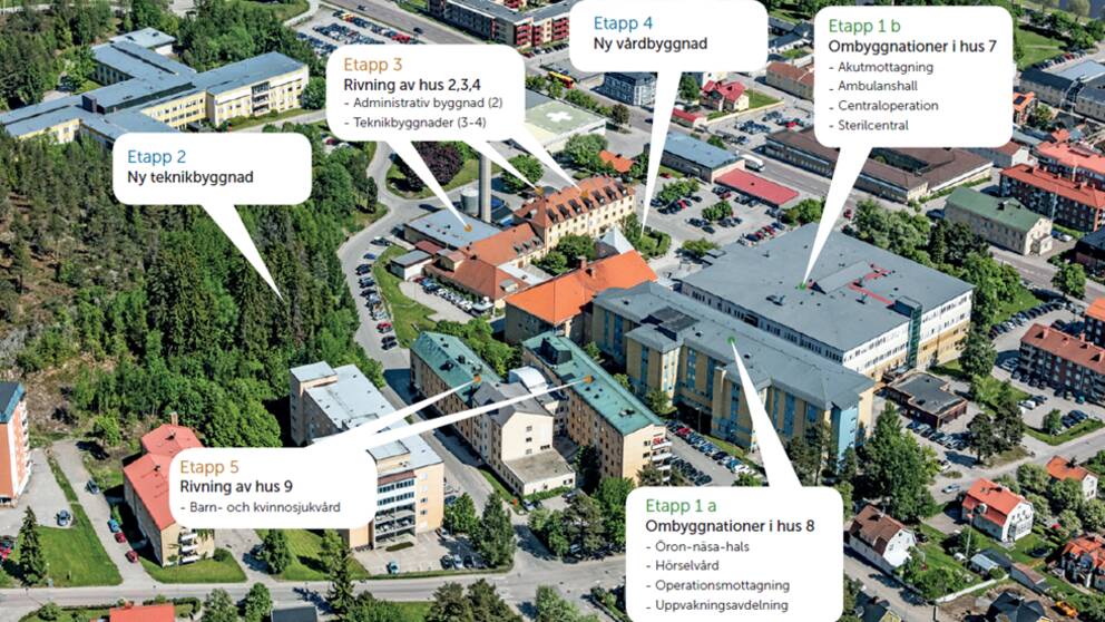 Hudiksvalls sjukhus byggs om för miljarder | SVT Nyheter