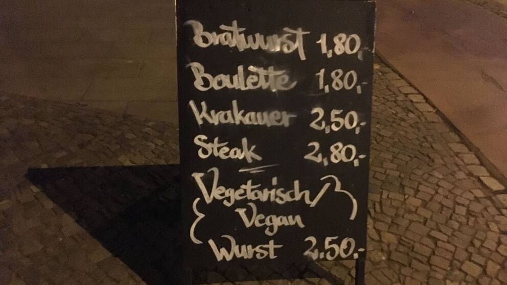 Korv och kött på väg tillbaka bland Leipzigs vegan-hipsters?