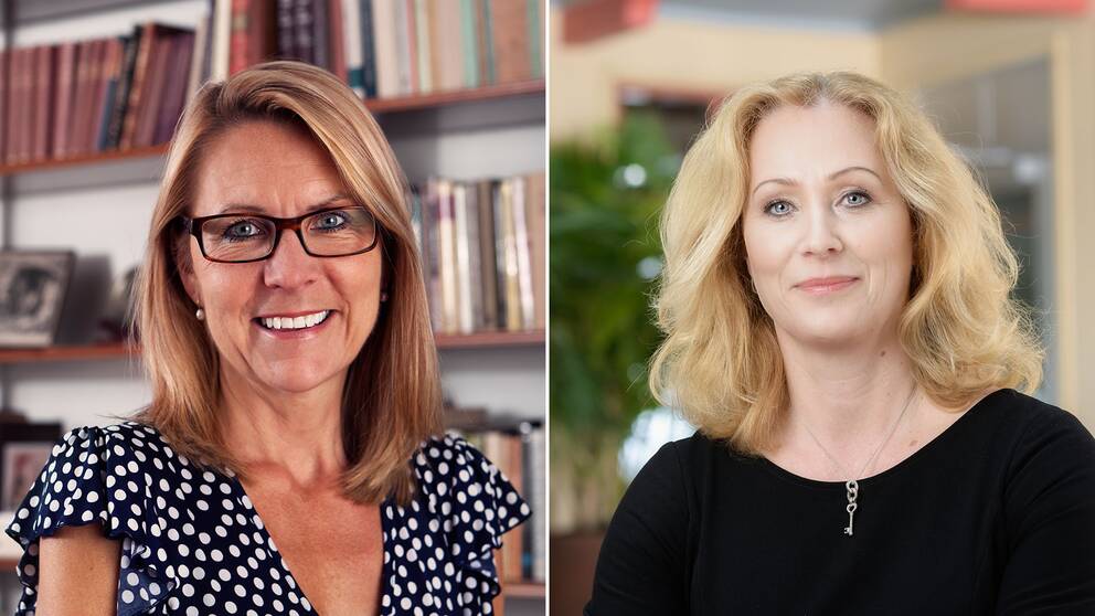 Kristina Ahlinder, direktör för svenska förläggareföreningen och Jeanette Gustafsdotter, VD för Tidningsutgivarna.