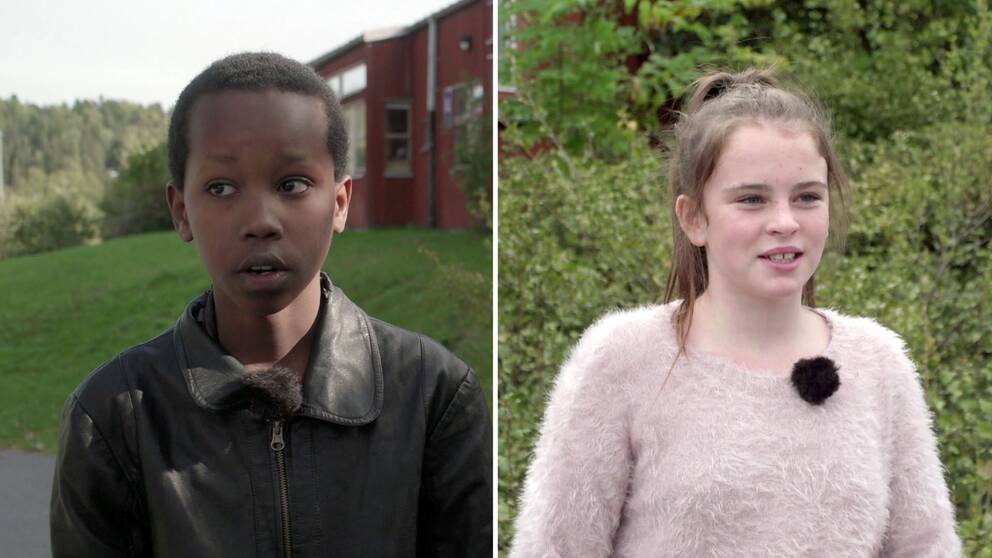 Två av de barn som Lilla Aktuellt frågat.