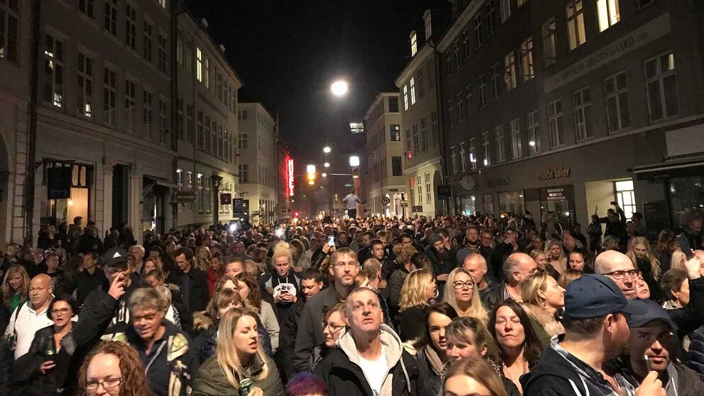 Hyllningståg för Kim Larsen i Köpenhamn.