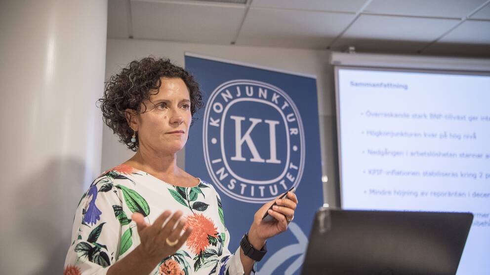 KI:s prognoschef Ylva Hedén Westerdahl.