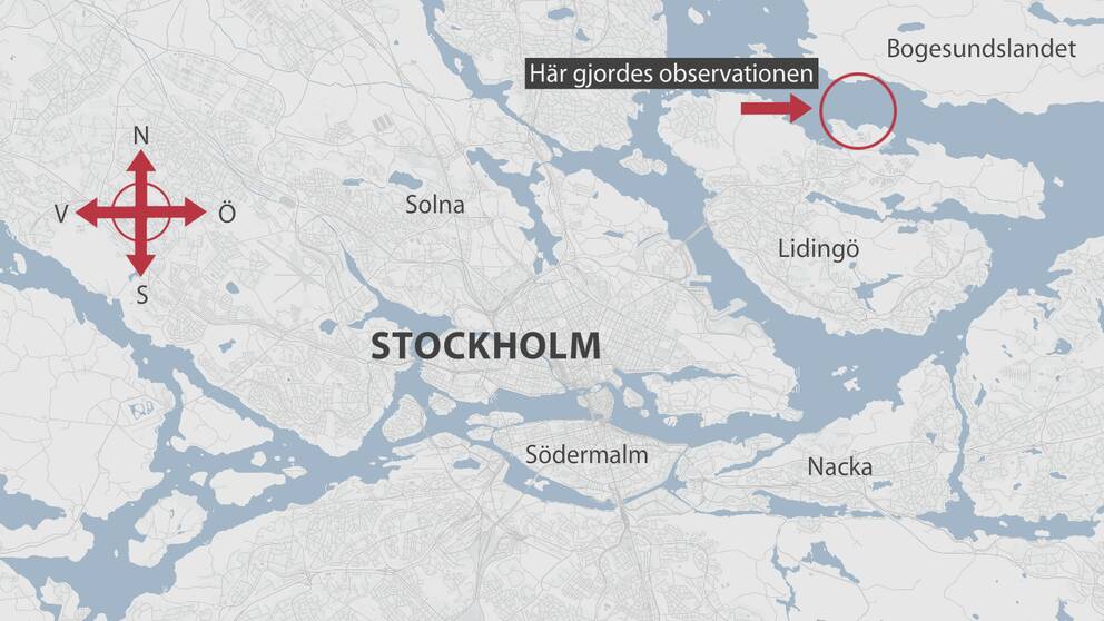 Karta över Stockholm.