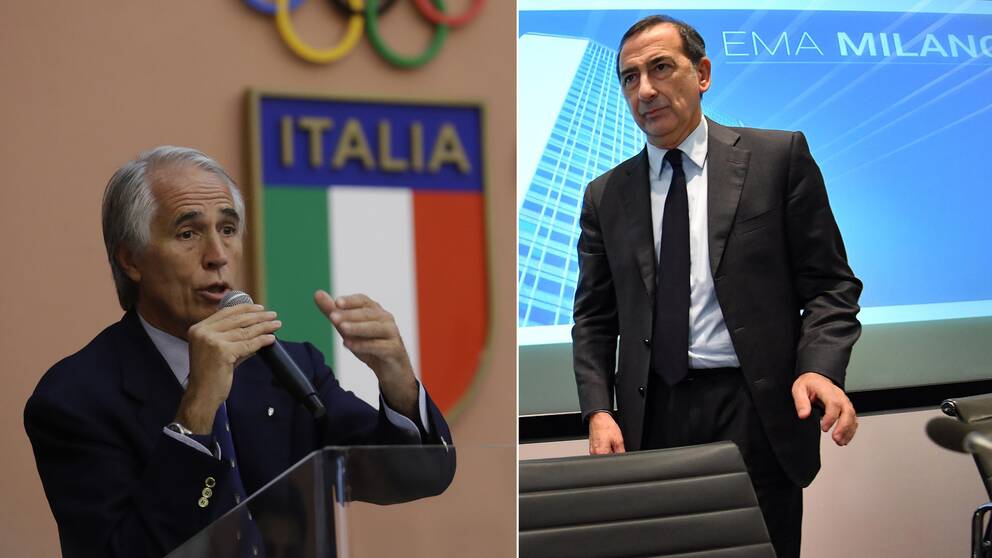​Giovanni Malagò och Giuseppe Sala.