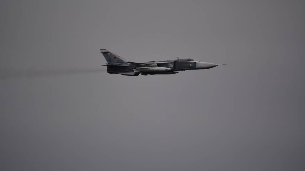 Ryskt Su-24 stridsflygplan i södra Östersjön den 21 november 2018.