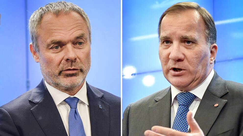 Liberalernas ledare Jan Björklund och S-partiledaren Stefan Löfven