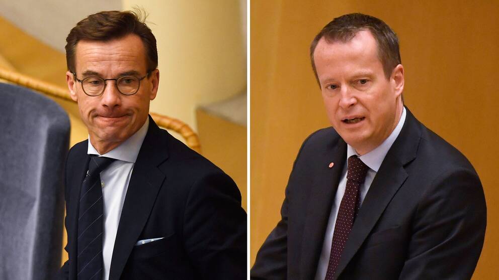 Anders Ygeman (t.h) tycker att det är logiskt att nästa gång pröva M-ledaren Ulf Kristersson som statsiminister