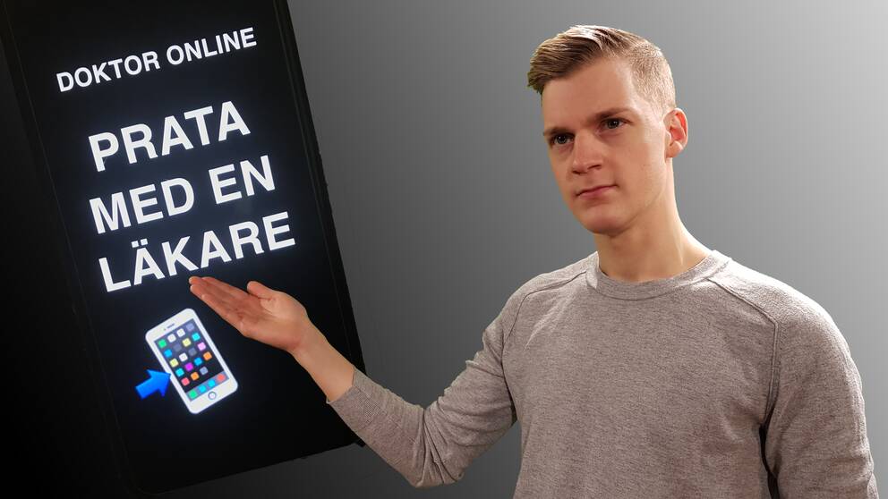 SVT:s reporter Johan Pisoni förklarar hur de digitala läkarbesöken fungerar.