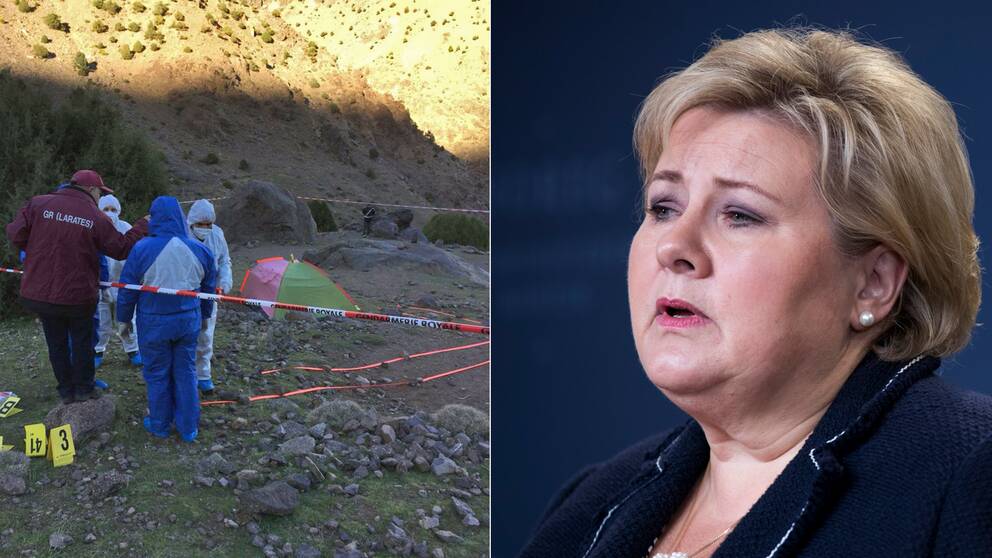 Den norska statsministern Erna Solberg ber människor att inte ladda ner eller sprida den video som påstås visa morden.