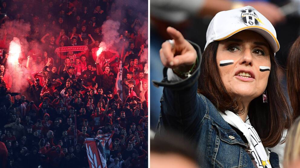 Kvinnor får bara se supercupfinalen mellan Juventus och Milan från familjeläktaren.