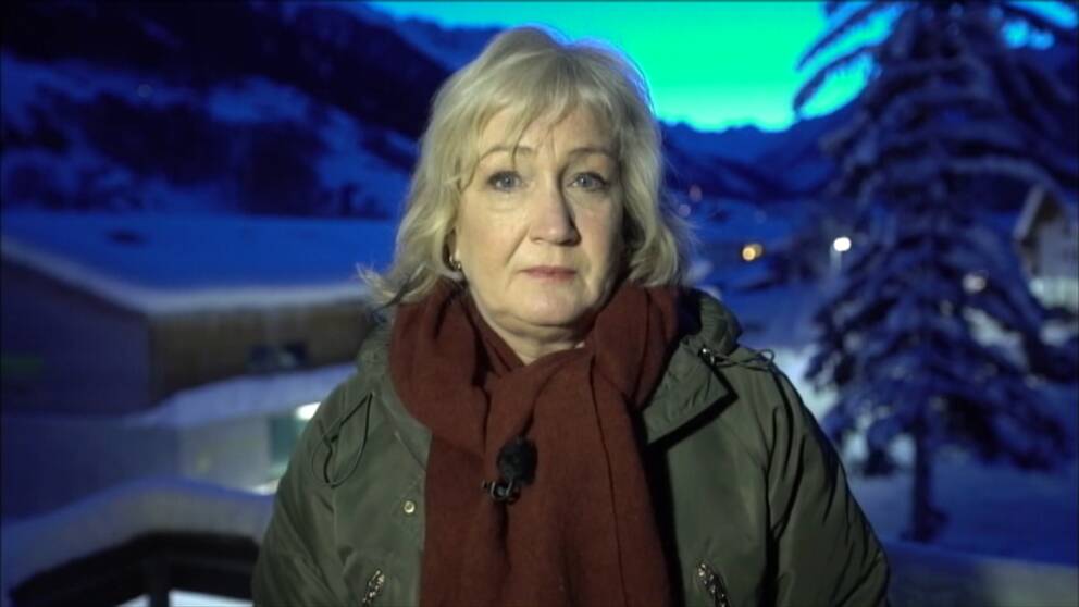 Erika Bjerström i Davos.