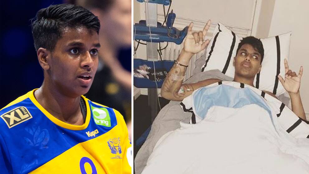Loui Sand i landslaget och sjuksängen.