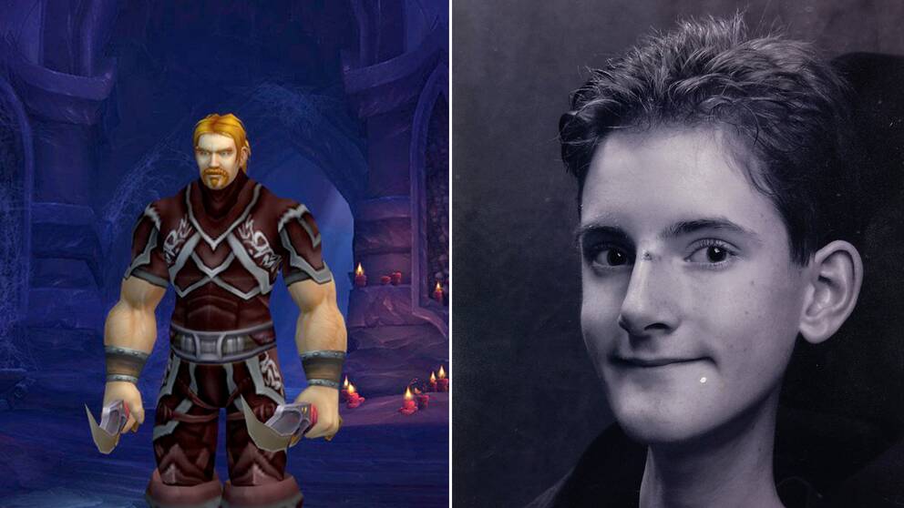Mats i World of Warcraft som Lord Ibelin Redmoore och Mats, 15 år.
