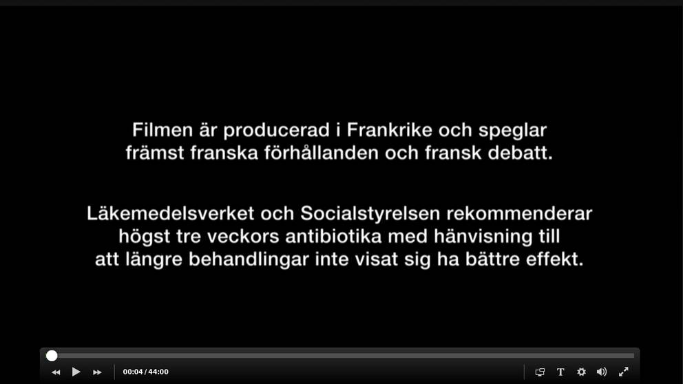 Informationstext från dokumentären Borrelia – en tyst epidemi.