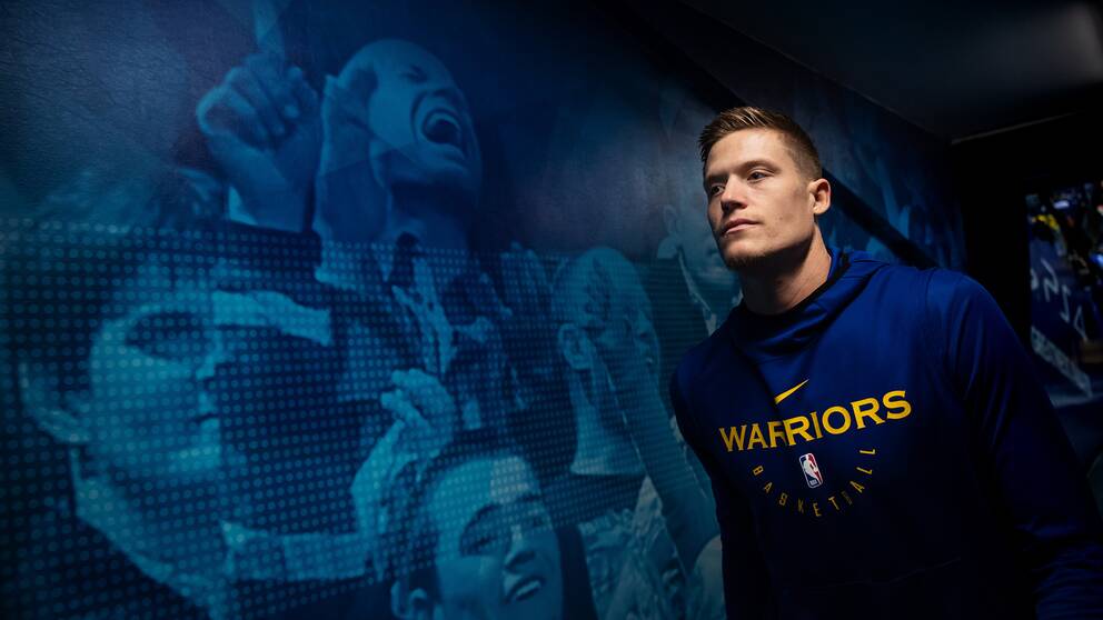 Golden States Jonas Jerebko inför en match.