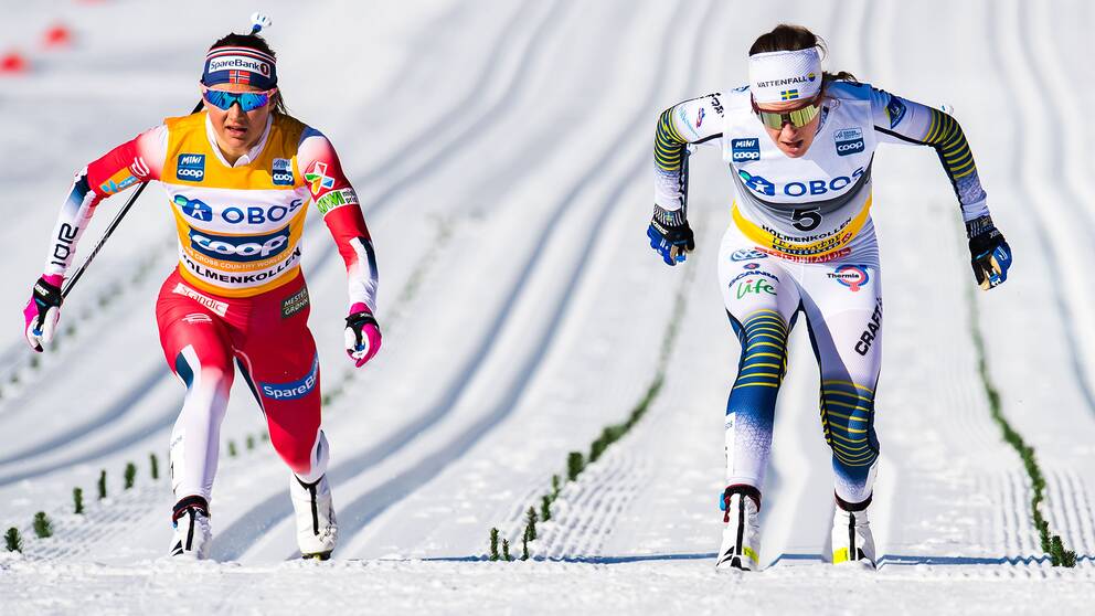 Ebba Andersson trea efter rysarspurt med Östberg | SVT Sport