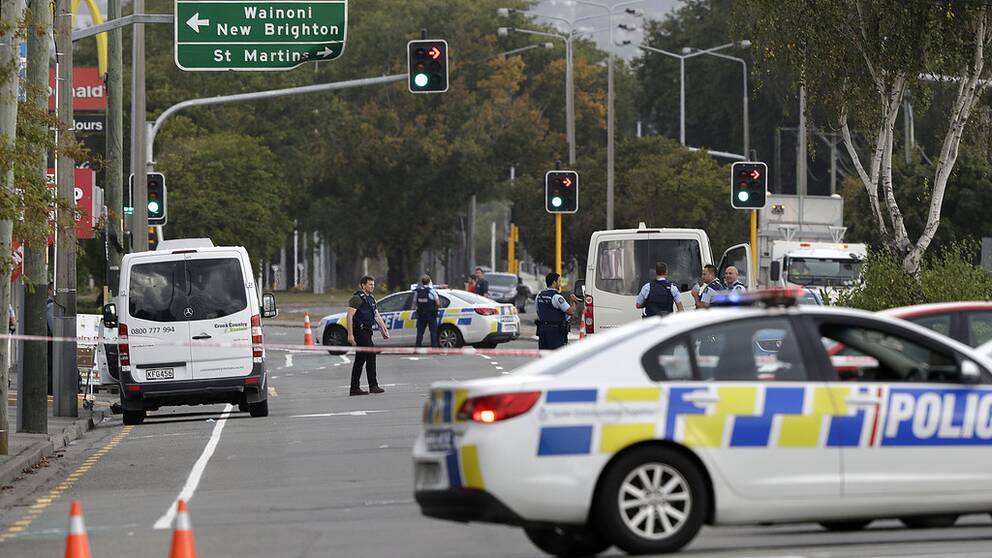 Minst 40 döda i terrorattack i Nya Zeeland