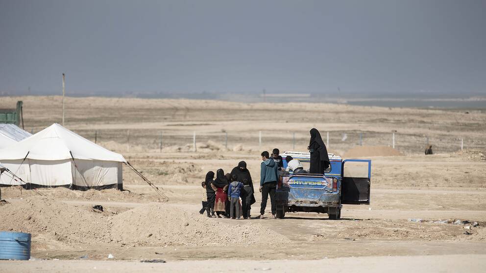 I flyktinglägret al-Hol i Syrien bor omkring 40 000 flyktingar.