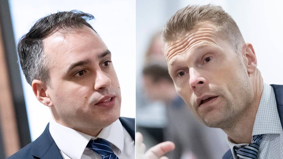 Jägarens försvarsadvokat Jorge Concha och åklagare Ola Lavie